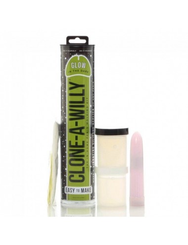 CLONE A WILLY  CLONE GLOW IN THE DARK GREEN VIBRATING KIT