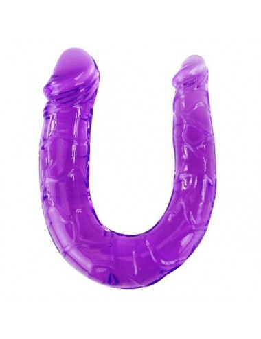 DOUBLE FLEXIBLE DILDO PURPLE