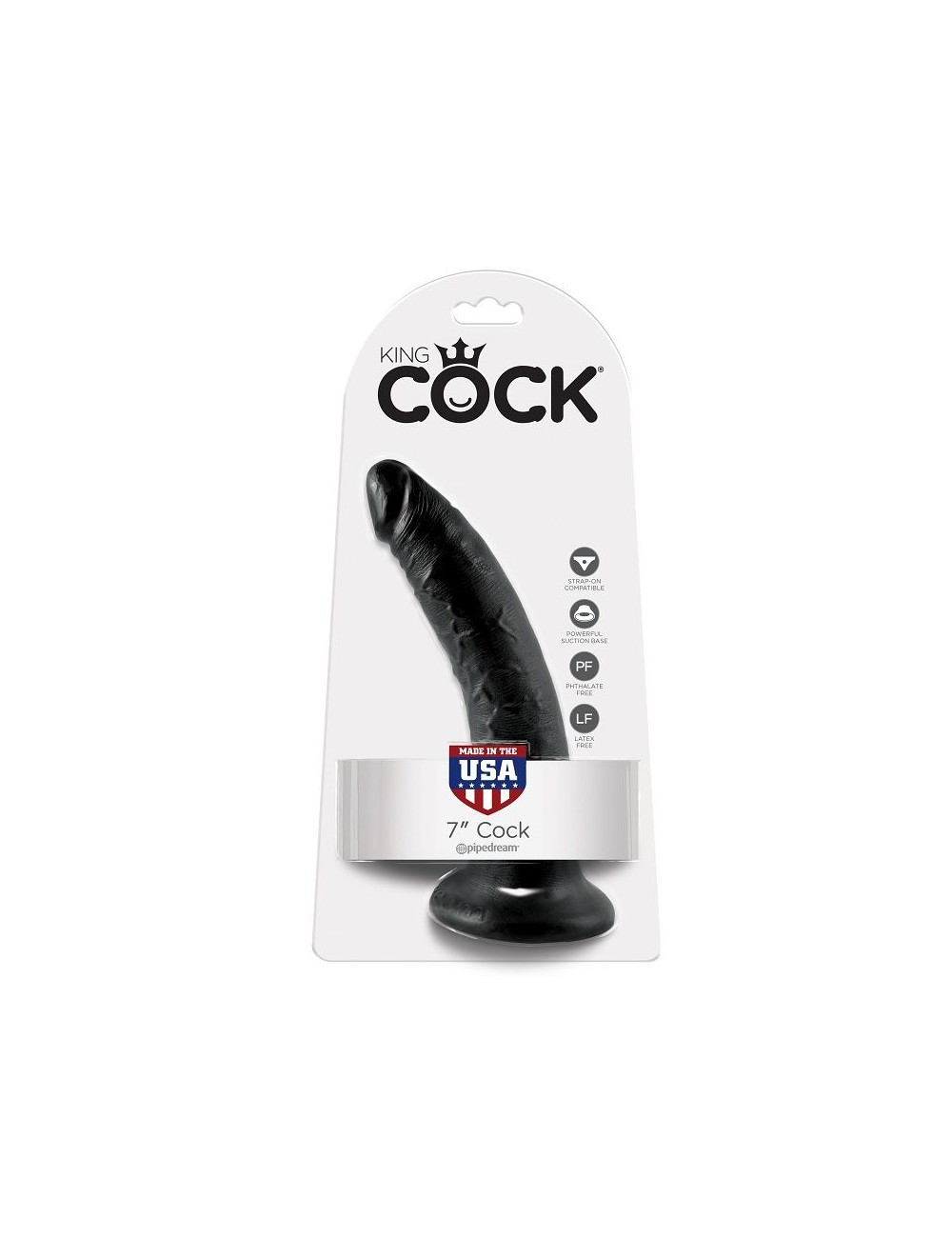 KING COCK 7" COCK BLACK 17.8 CM KING COCK 7" COCK BLACK 17.8 CM