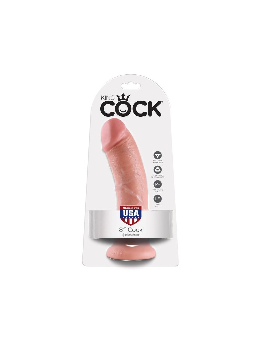 KING COCK 8" COCK FLESH 20.3 CM KING COCK 8" COCK FLESH 20.3 CM
