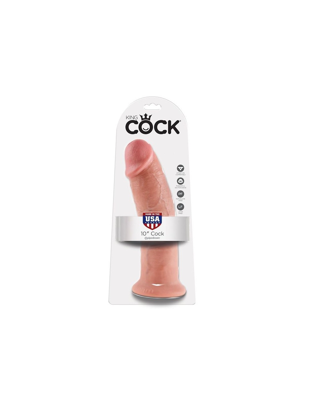 KING COCK 10" COCK FLESH 25.4 CM