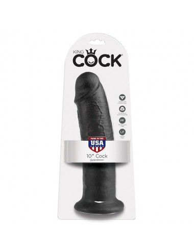 KING COCK 10" COCK BLACK 25 CM