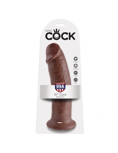 KING COCK 10" COCK BROWN 25.4 CM