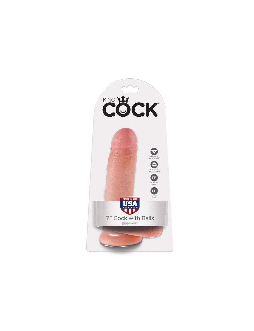 KING COCK 7" COCK FLESH WITH BALLS 17.8 CM KING COCK 7" COCK FLESH WITH BALLS 17.8 CM