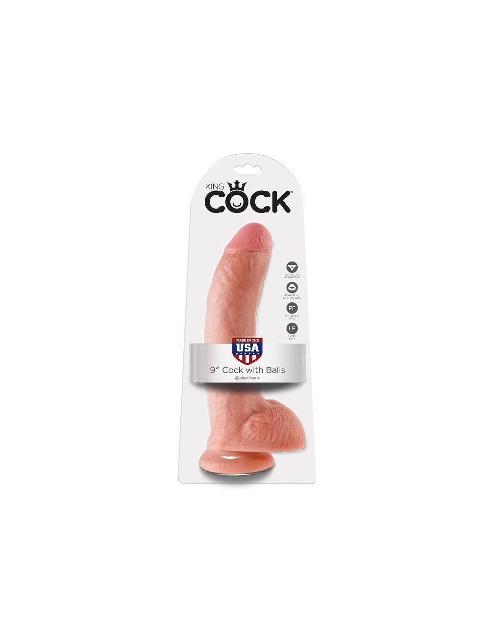 KING COCK 9" COCK FLESH WITH BALLS 22.9 CM