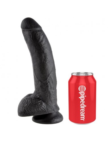 KING COCK 9" COCK BLACK WITH BALLS 22.9 CM