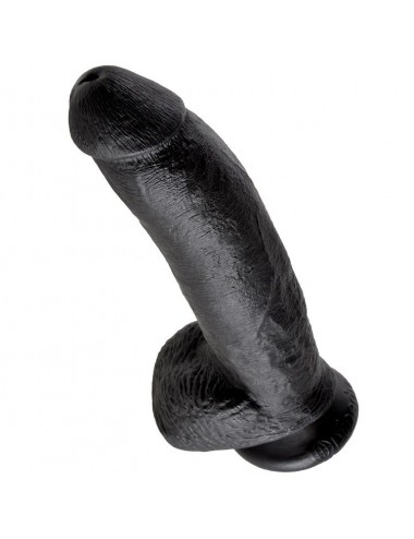 KING COCK 9" COCK BLACK WITH BALLS 22.9 CM
