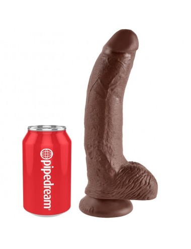 KING COCK 9" COCK BROWN WITH BALLS 22.9 CM