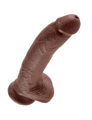 KING COCK 9" COCK BROWN WITH BALLS 22.9 CM
