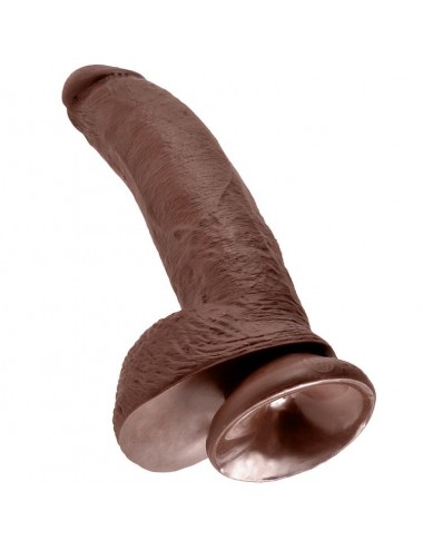 KING COCK 9" COCK BROWN WITH BALLS 22.9 CM