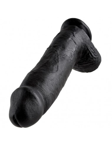 KING COCK 12" COCK BLACK WITH BALLS 30.48  CM