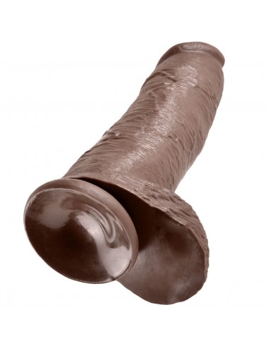 KING COCK 12" COCK BROWN WITH BALLS 30.48  CM