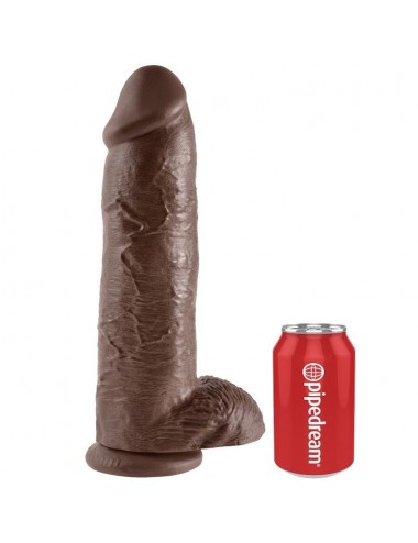 KING COCK 12" COCK BROWN WITH BALLS 30.48  CM