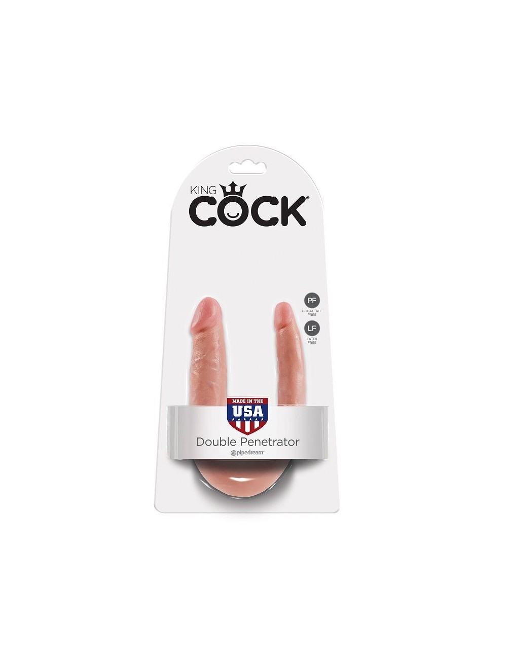 KING COCK U-SHAPED SMALL DOUBLE TROUBLE FLESH KING COCK U-SHAPED SMALL DOUBLE TROUBLE FLESH