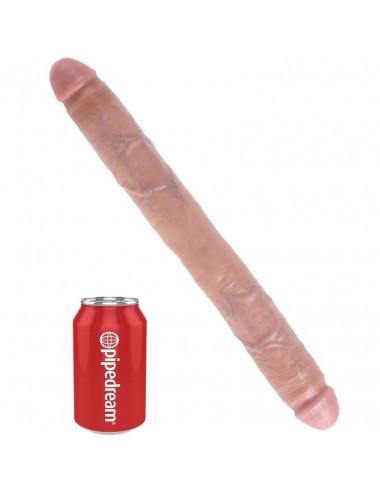 KING COCK THICK DOUBLE DILDO FLESH 40.6 CM