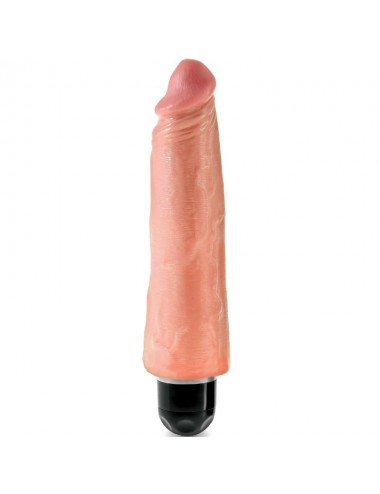 KING COCK 20.3 CM VIBRATING STIFFY - FLESH