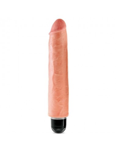 KING COCK 25.4 CM VIBRATING STIFFY - FLESH