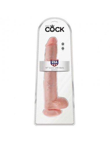 KING COCK - COCK WITH BALLS 35.6 CM - FLESH