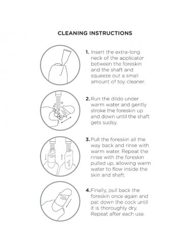 KING COCK REALISTIC DILDO UNCUT FLESH 17 CM