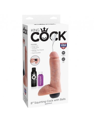 KING COCK SQUIRTING FLESH 8"