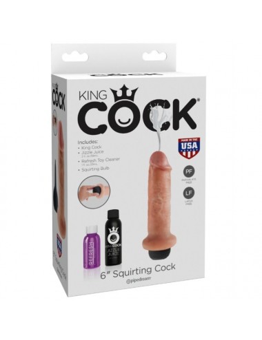 KING COCK 15.24 CM SQUIRTING COCK