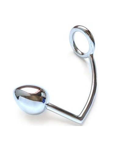 METALHARD COCK RING WITH ANAL BEAD 40MM
