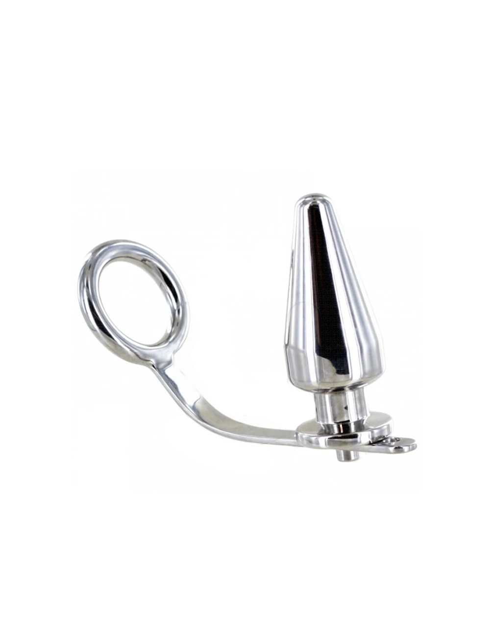 METALHARD COCK RING WITH PLUG ANAL 80 X 55 MM METALHARD COCK RING WITH PLUG ANAL 80 X 55 MM