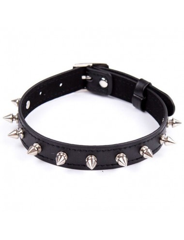 OHMAMA FETISH COLLAR SPIKES PUNK COLLAR