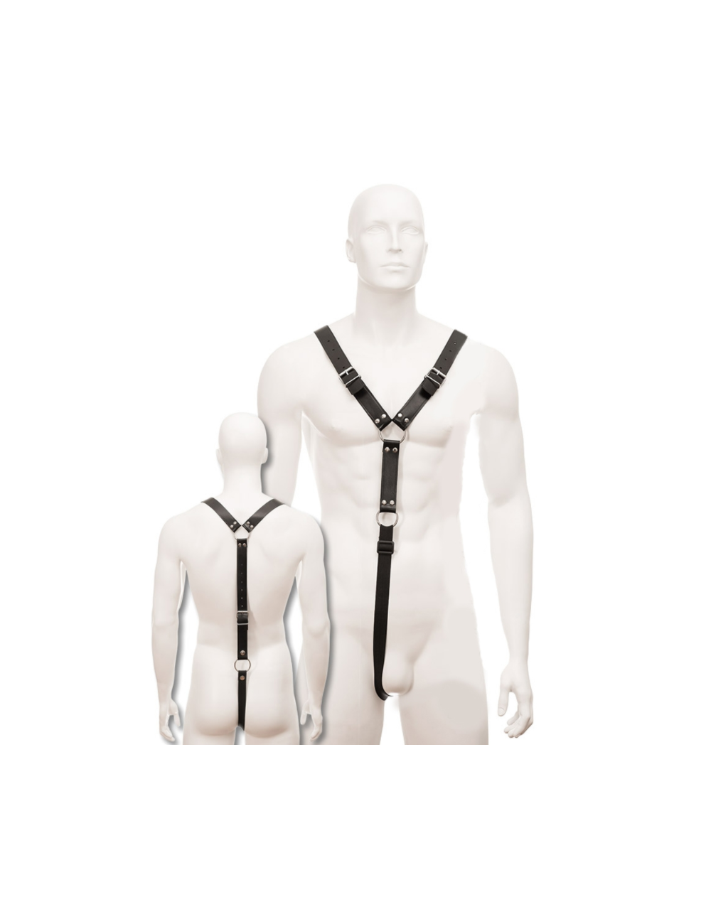 LEATHER BODY HARNESS MEN BLACK LEATHER BODY HARNESS MEN BLACK