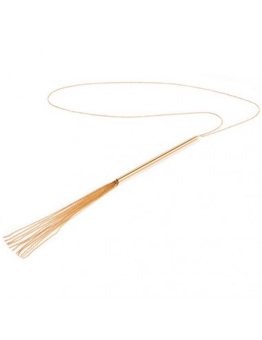 MAGNIFIQUE WHIP METALLIC CHAIN WHIP NECKLACE