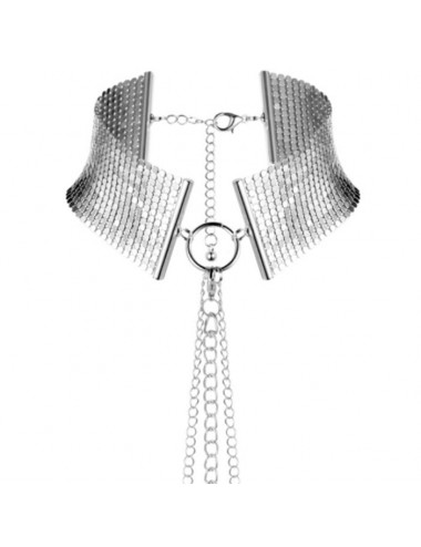 DÉSIR MÉTALLIQUE METALLIC MESH SILVER COLLAR