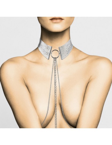 DÉSIR MÉTALLIQUE METALLIC MESH SILVER COLLAR