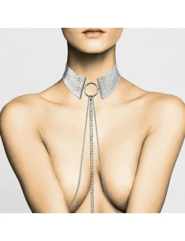 DÉSIR MÉTALLIQUE METALLIC MESH SILVER COLLAR