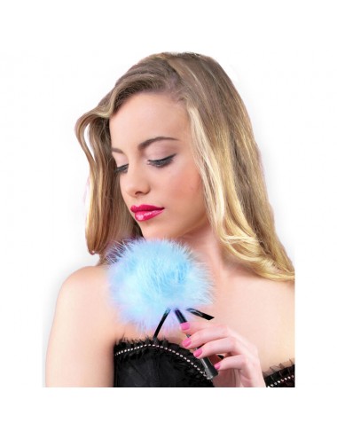 SECRETPLAY LIGHT BLUE MARABOU DUSTER