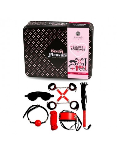 SECRETPLAY BDSM SET 6 PCS RED COLLECTION