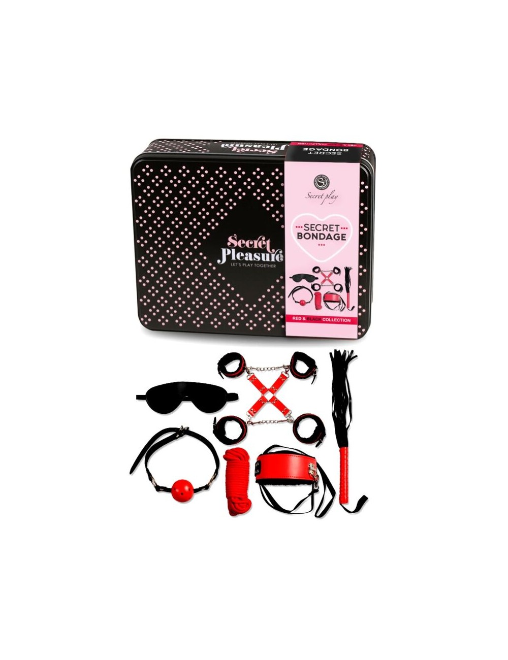 SECRETPLAY BDSM SET 6 PCS RED COLLECTION SECRETPLAY BDSM SET 6 PCS RED COLLECTION