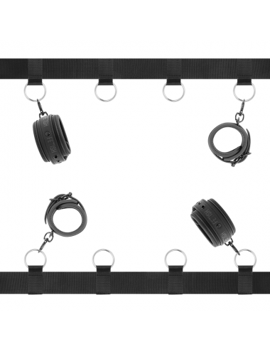 FETISH SUBMISSIVE LUXURY  BED RESTRAINTS SET