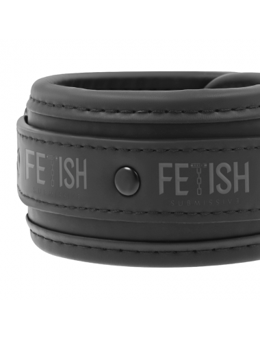 FETISH SUBMISSIVE HANDCUFFS VEGAN LEATHER