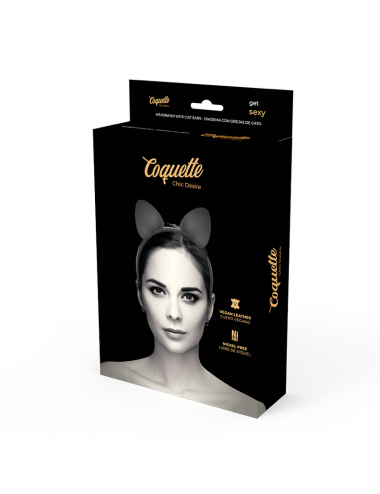 COQUETTE CHIC DESIRE HEADBAND WITH CAT EARS