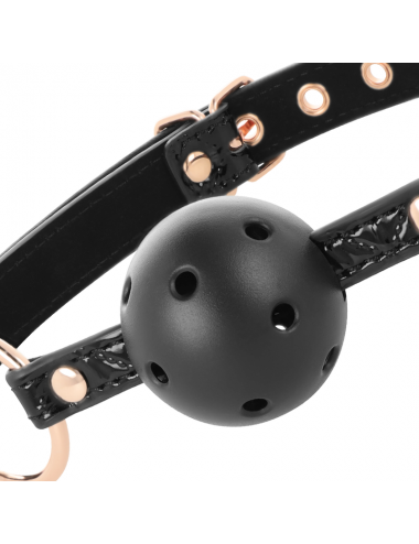 BEGME BLACK EDITION BALL GAG VEGAN LEATHER