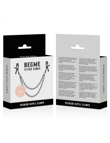 BEGME RED EDITION NIPPLE CLIPS WITH CHAIN