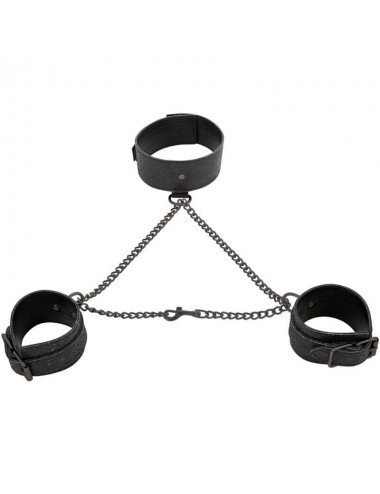SEX & MISCHIEF SHADOW SPARKLE COLLAR AND CUFFS