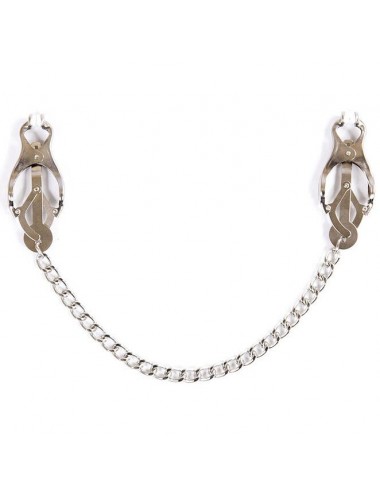 OHMAMA FETISH METALLIC NIPPLE CLAMPS AND CHAIN
