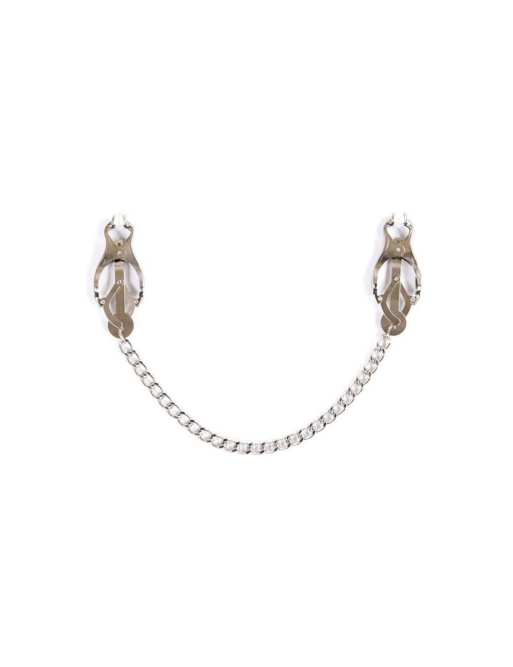 OHMAMA FETISH METALLIC NIPPLE CLAMPS AND CHAIN OHMAMA FETISH METALLIC NIPPLE CLAMPS AND CHAIN