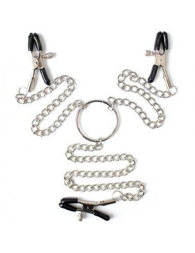 OHMAMA FETISH 3 IN 1 METALLIC NIPPLE CLAMPS
