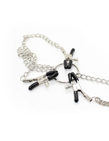 OHMAMA FETISH 3 IN 1 METALLIC NIPPLE CLAMPS