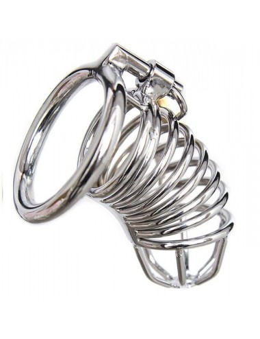 OHMAMA FETISH METAL CHASTITY LOCKABLE COCK CAGE SIZE S