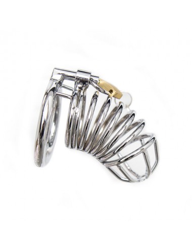 OHMAMA FETISH METAL CHASTITY LOCKABLE COCK CAGE SIZE S