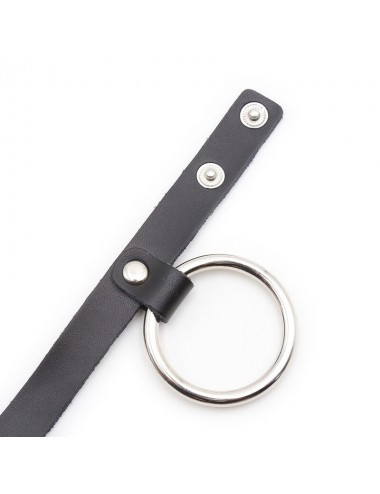 OHMAMA METAL COCK RING WITH BALL DIVIDER