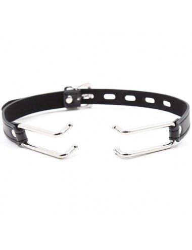 OHMAMA FETISH METAL HOOK GAG WITH PU STRAP